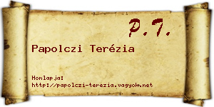 Papolczi Terézia névjegykártya